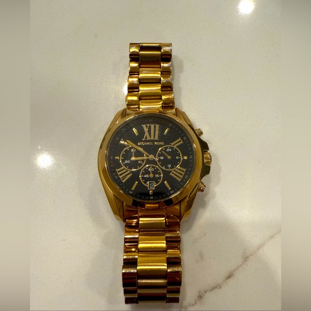 Michael Kors MK5739 black and gold watch